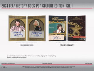 2024 Leaf History Book Pop Culture Edition Chapter 1 Hobby Box