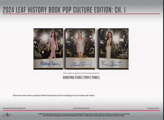2024 Leaf History Book Pop Culture Edition Chapter 1 Hobby Box
