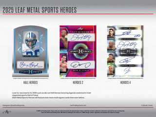 2025 Leaf Metal Sports Heroes Hobby Box