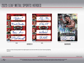 2025 Leaf Metal Sports Heroes Hobby Box