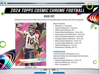 2024 Topps Cosmic Chrome Football Hobby Box