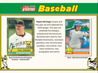 2025 Topps Heritage Baseball 8-Pack Blaster Box