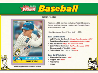 2025 Topps Heritage Baseball 8-Pack Blaster Box