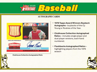 2025 Topps Heritage Baseball 8-Pack Blaster Box