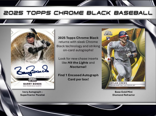 2025 Topps Chrome Black Baseball Hobby