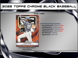 2025 Topps Chrome Black Baseball Hobby