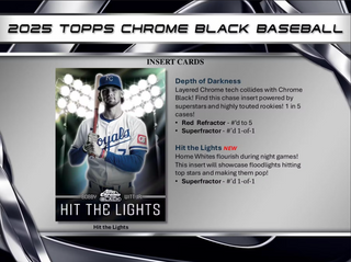 2025 Topps Chrome Black Baseball Hobby