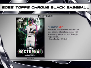 2025 Topps Chrome Black Baseball Hobby