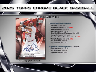 2025 Topps Chrome Black Baseball Hobby
