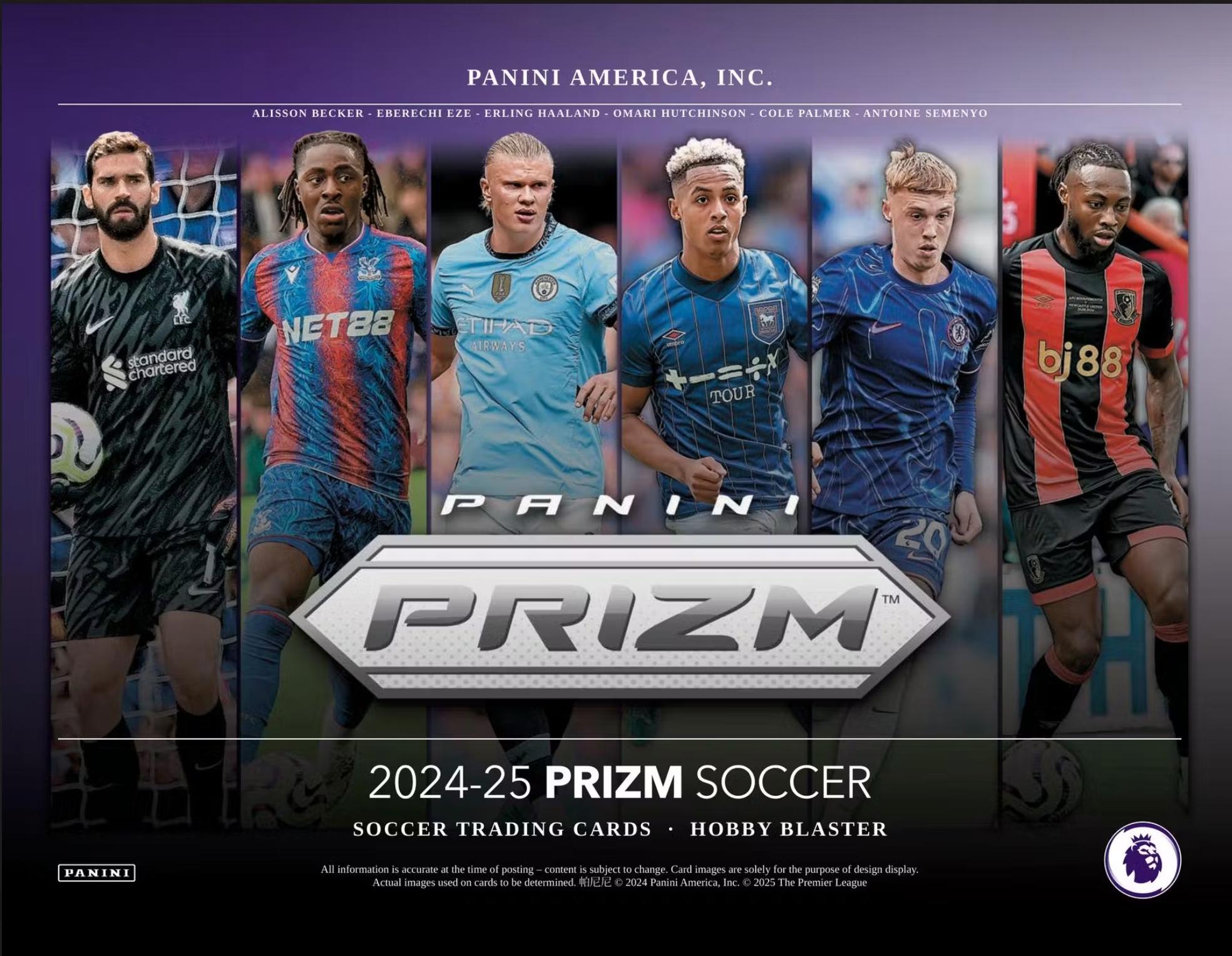 2024/25 Panini Prizm Premier League EPL Soccer 6-Pack Blaster Box