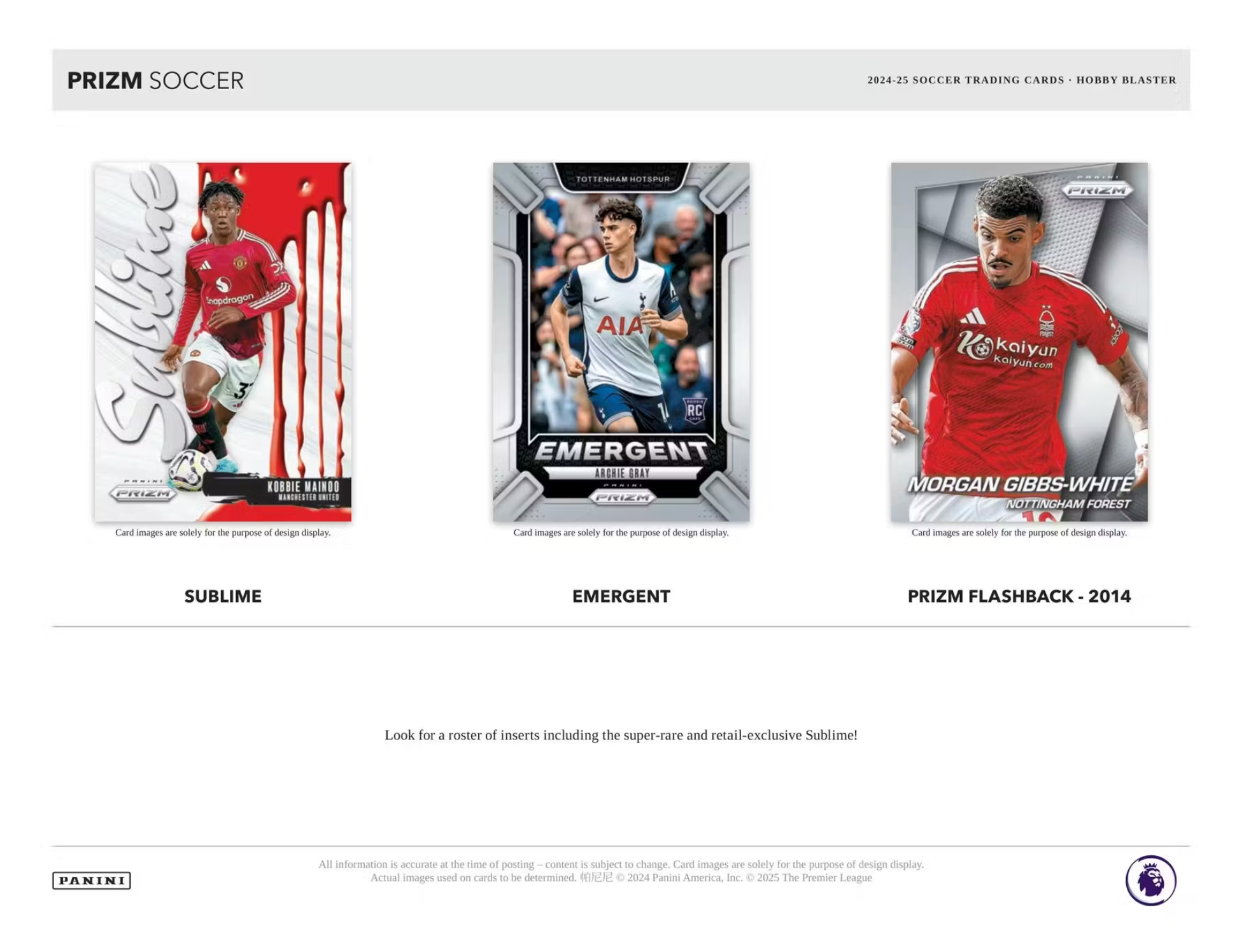 2024-25 Panini Prizm English Premier League Soccer Hobby Blaster Box