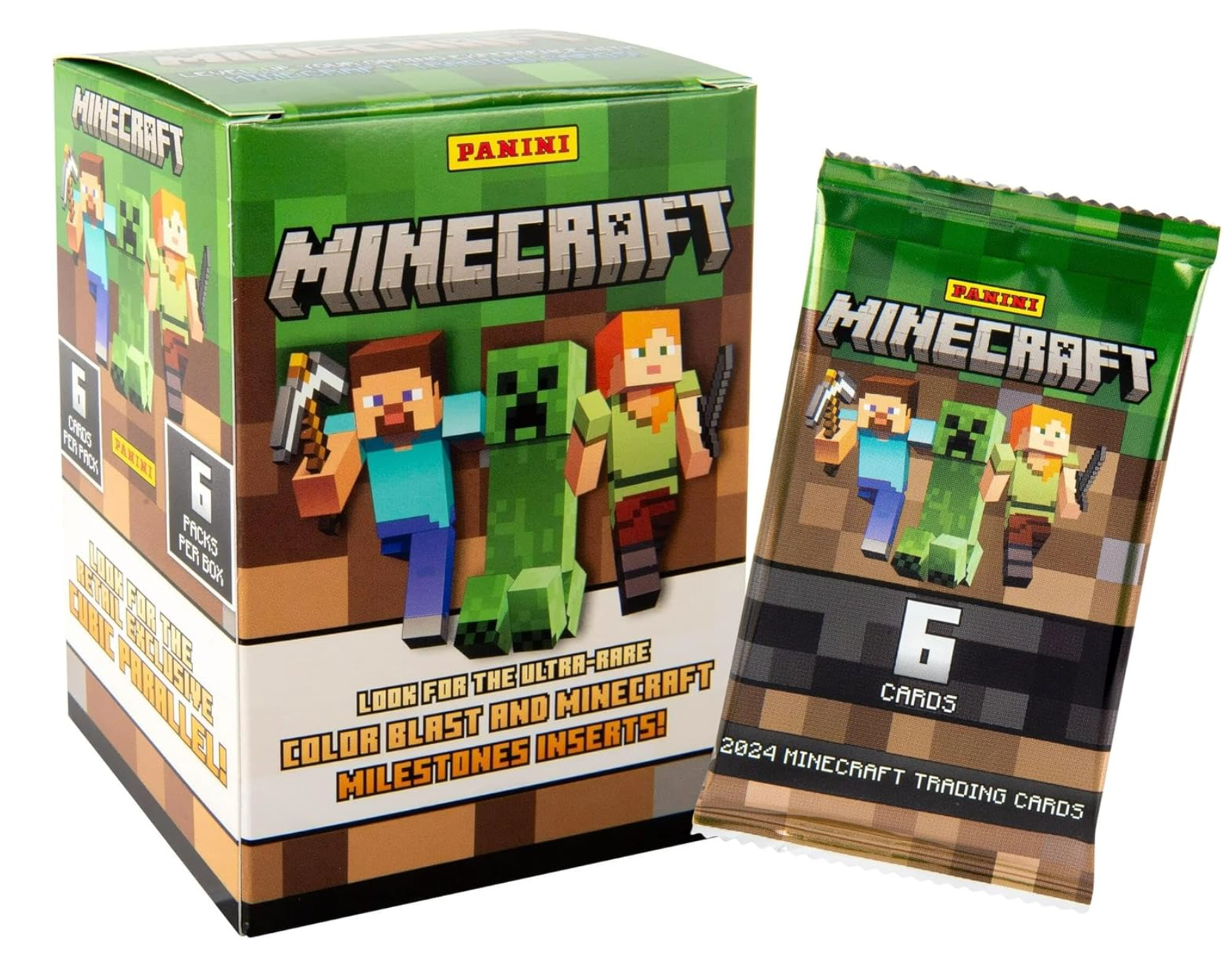 Panini Minecraft Blaster Box Trading Cards Multicolored Blaster Box