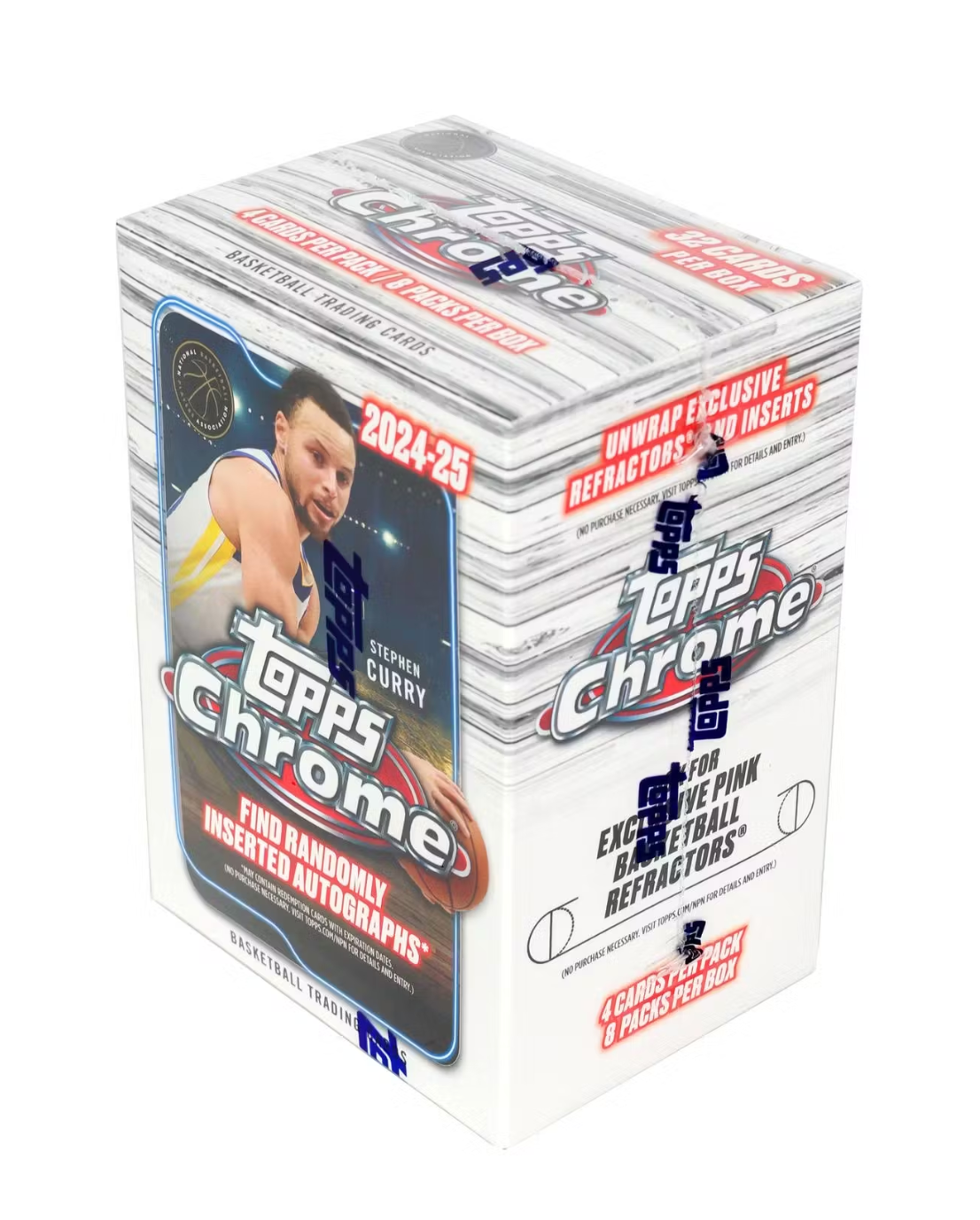 2024/25 Topps Chrome Basketball 8-Pack Blaster Box