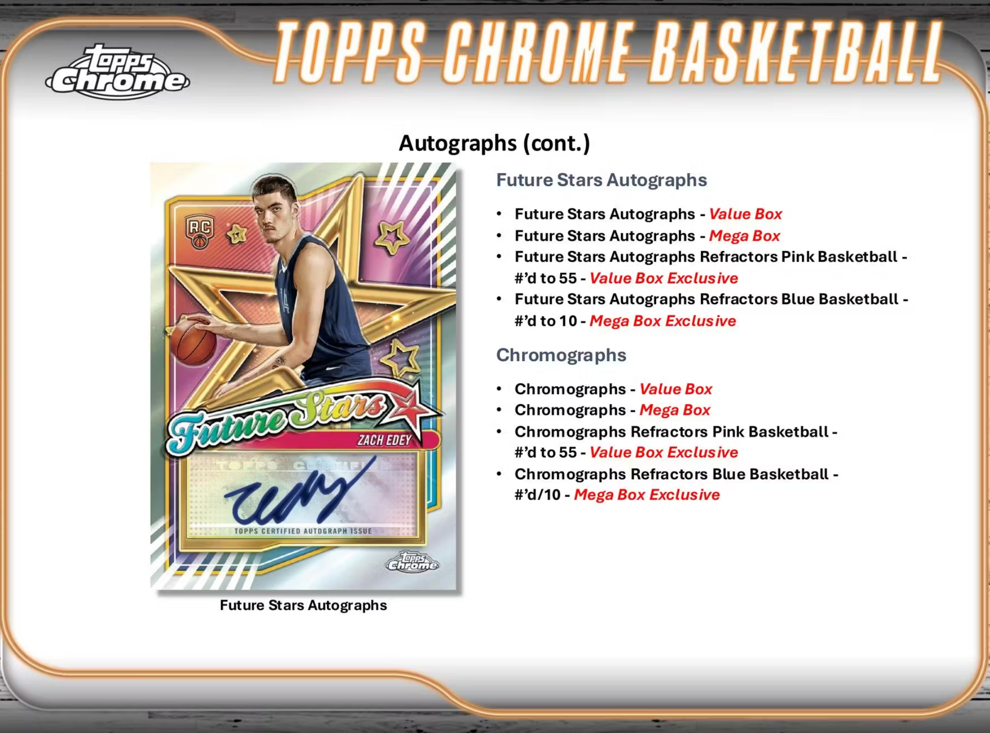 2024/25 Topps Chrome Basketball 8-Pack Blaster Box