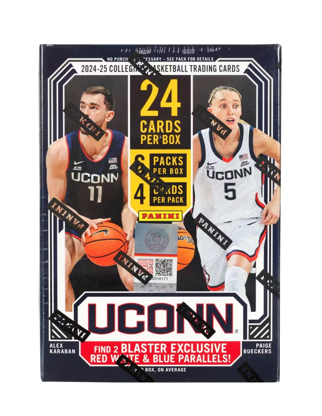 2024/25 Panini UConn Collegiate Basketball 6-Pack Blaster Box