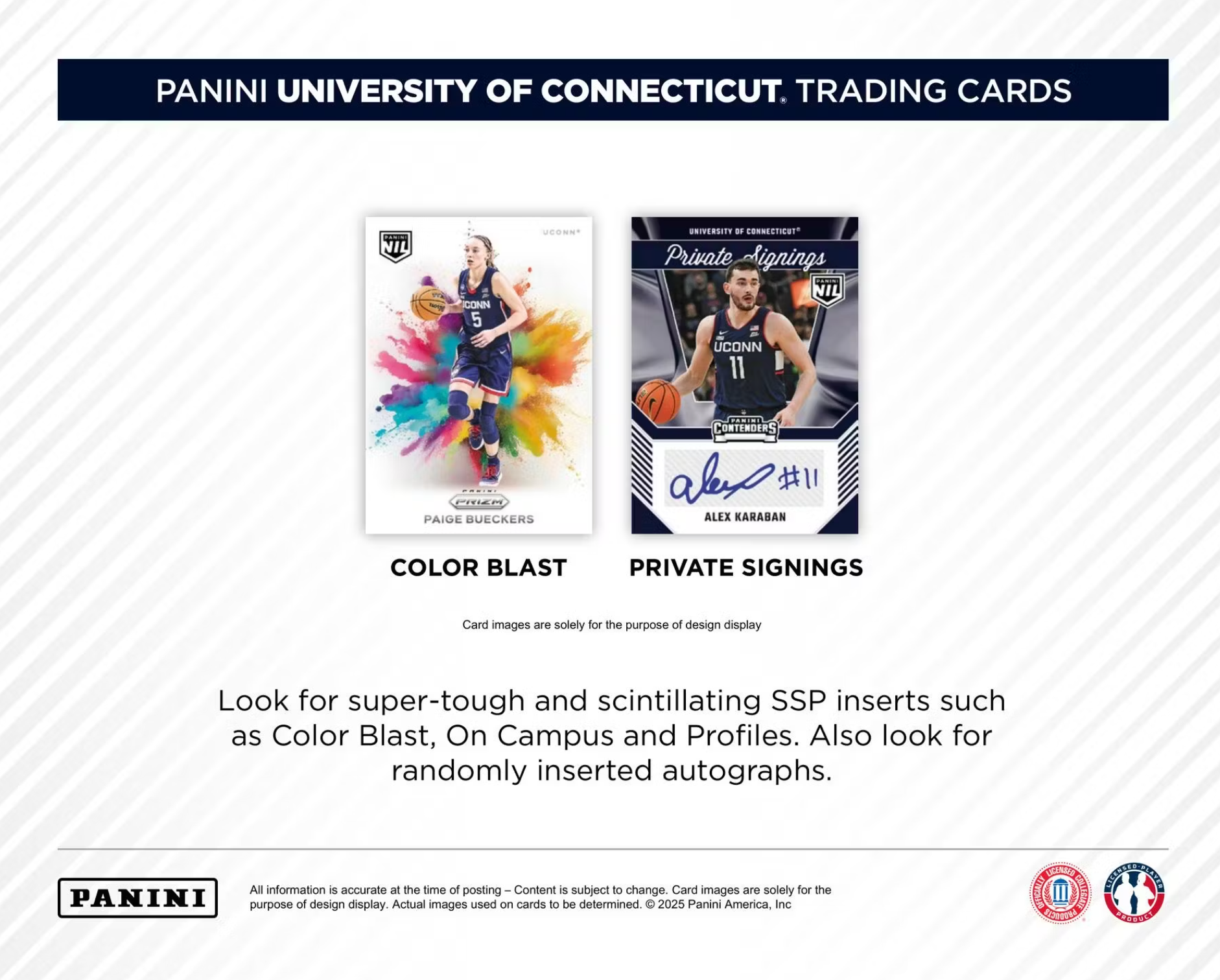 2024/25 Panini UConn Collegiate Basketball 6-Pack Blaster Box