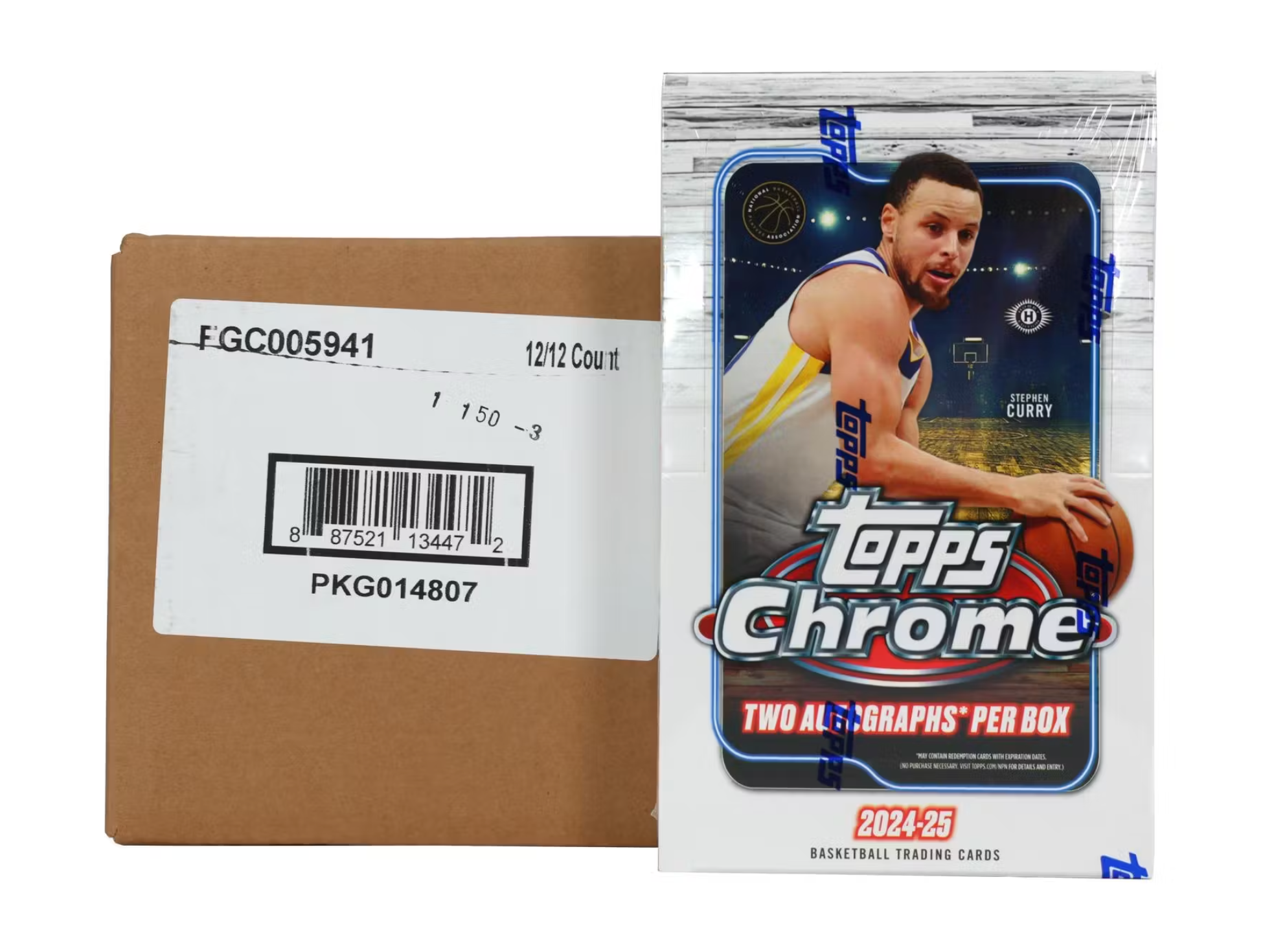 2024/25 Topps Chrome Basketball Hobby 12-Box Case