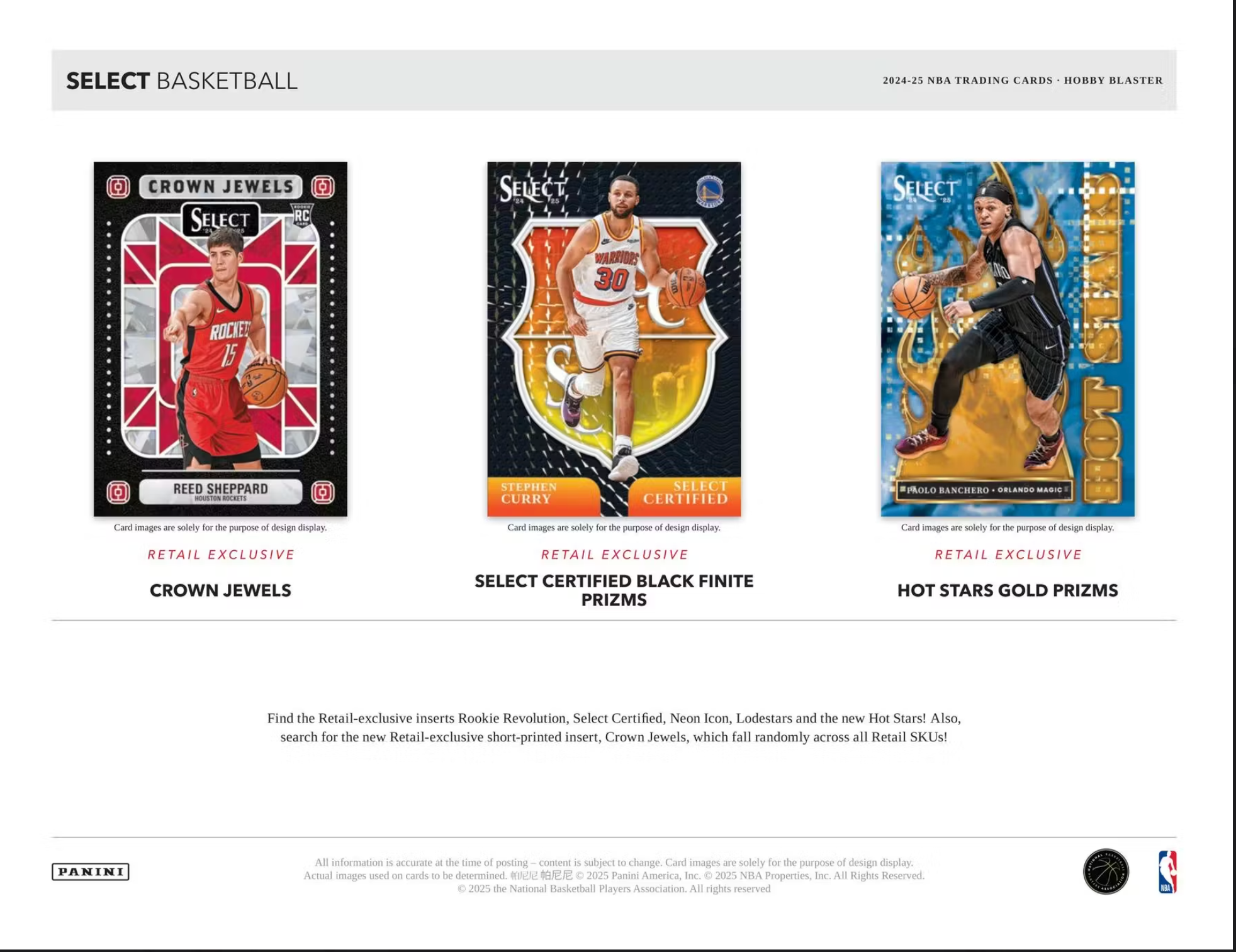 2024/25 Panini Select Basketball 6-Pack Hobby Blaster Box