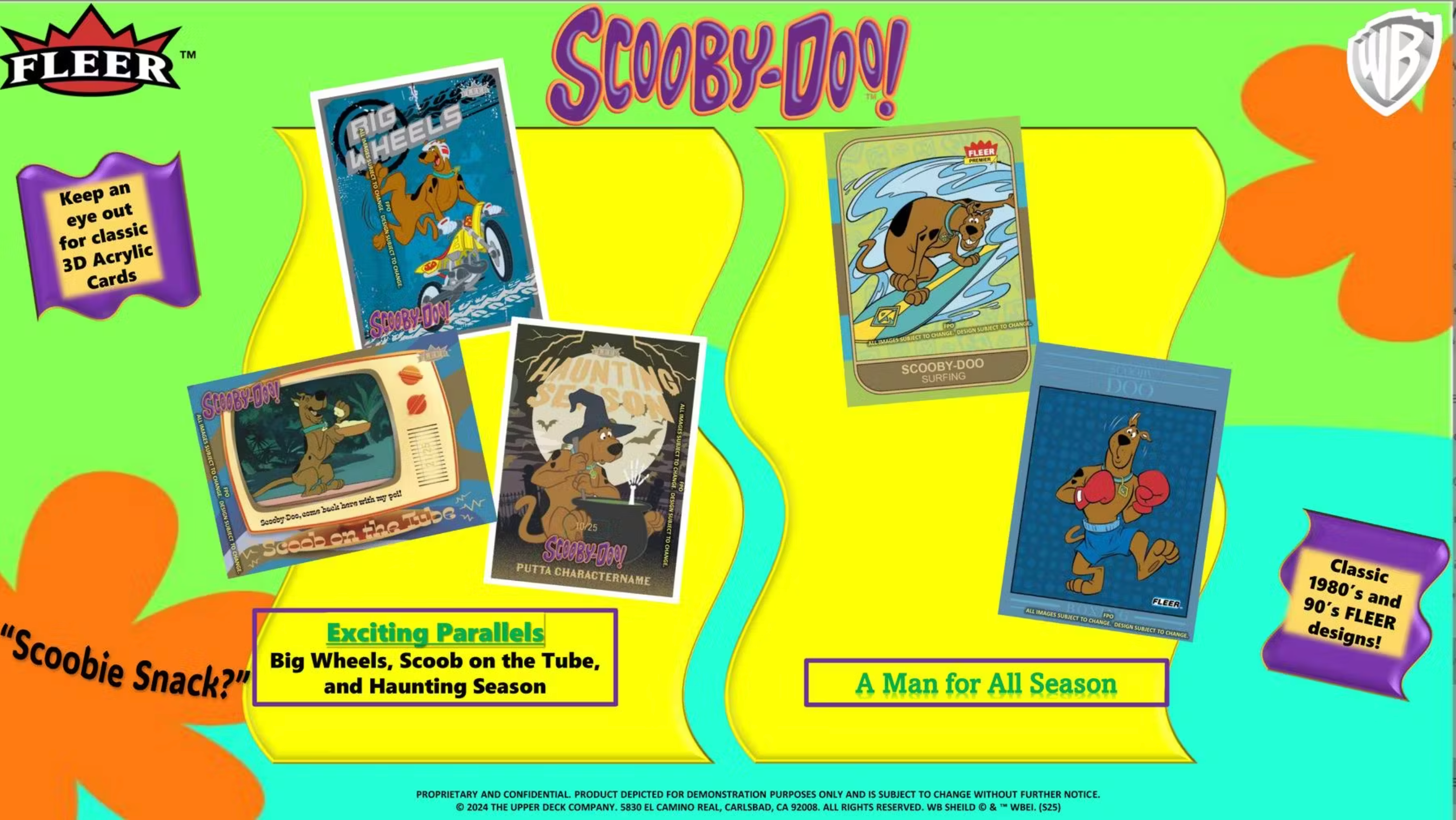 2025 Upper Deck Fleer Scooby Doo! Trading Cards Hobby Box