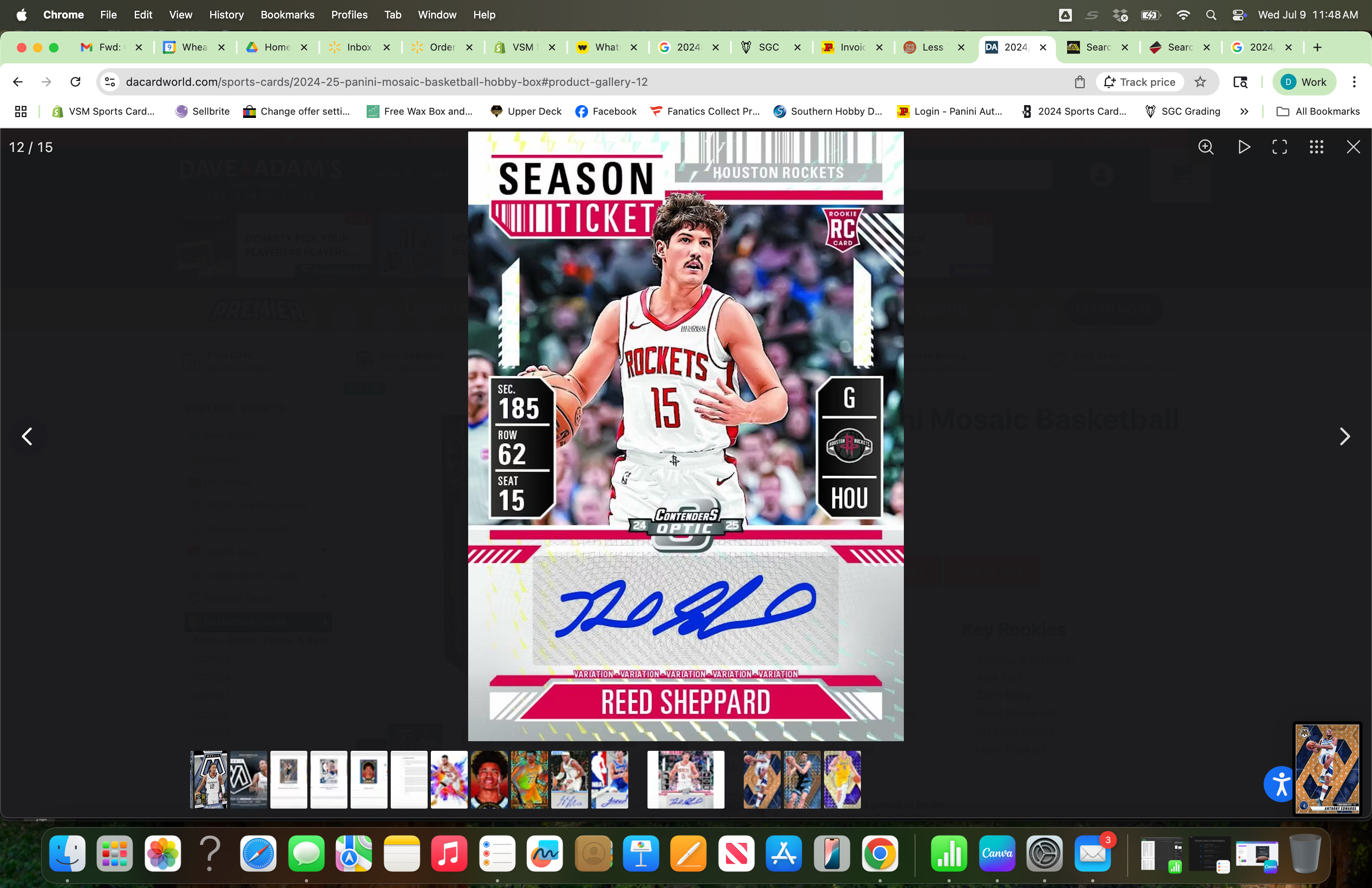 2024/25 Panini Mosaic Basketball Hobby Box