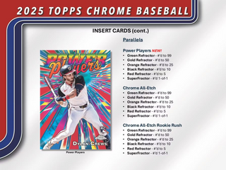 2025 Topps Chrome Baseball 7-Pack Blaster Box