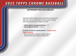 2025 Topps Chrome Baseball 7-Pack Blaster Box