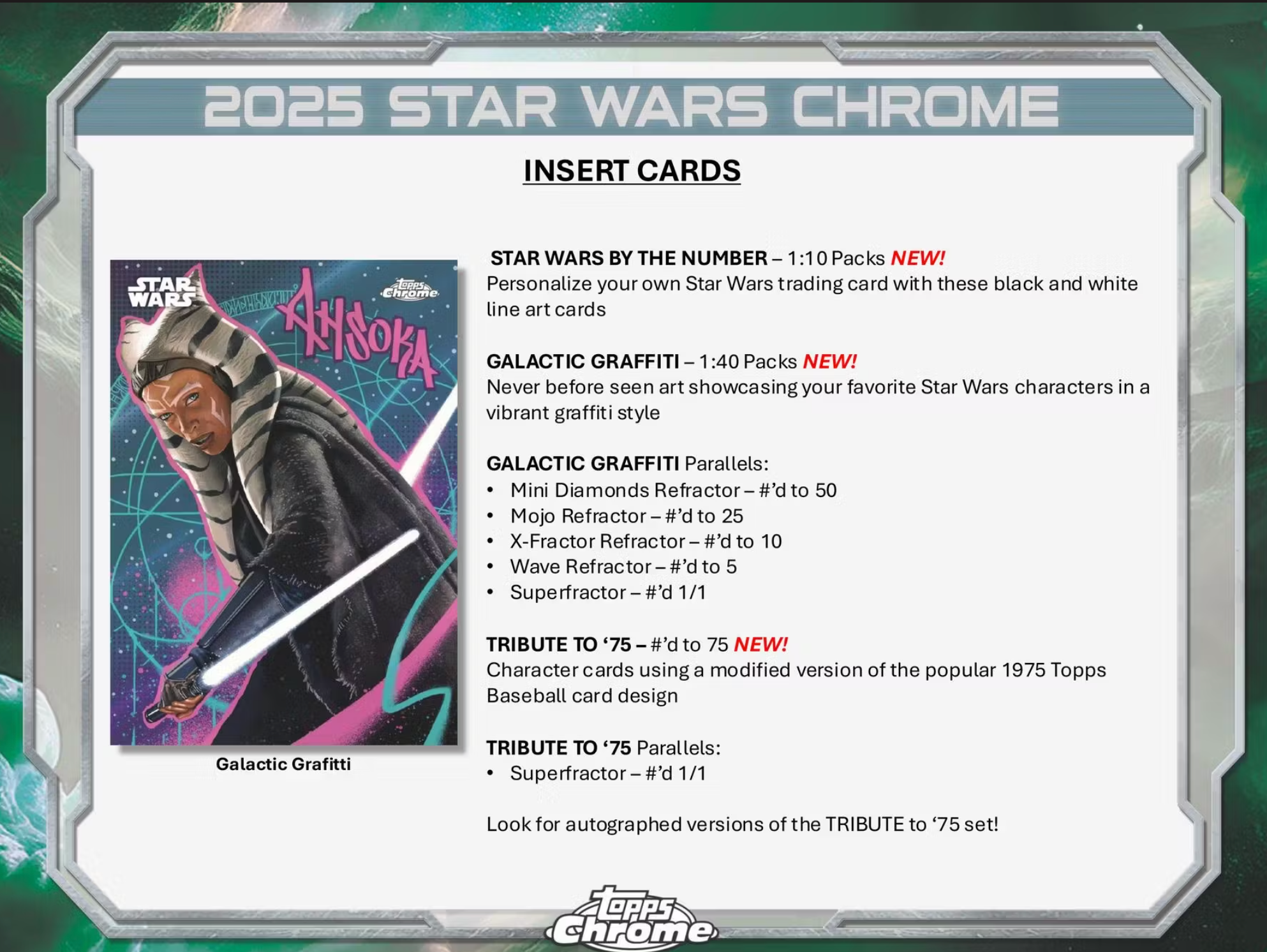 2025 Star Wars Chrome Hobby Box