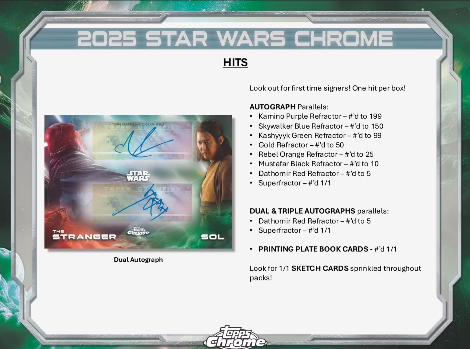 2025 Star Wars Chrome Hobby Box