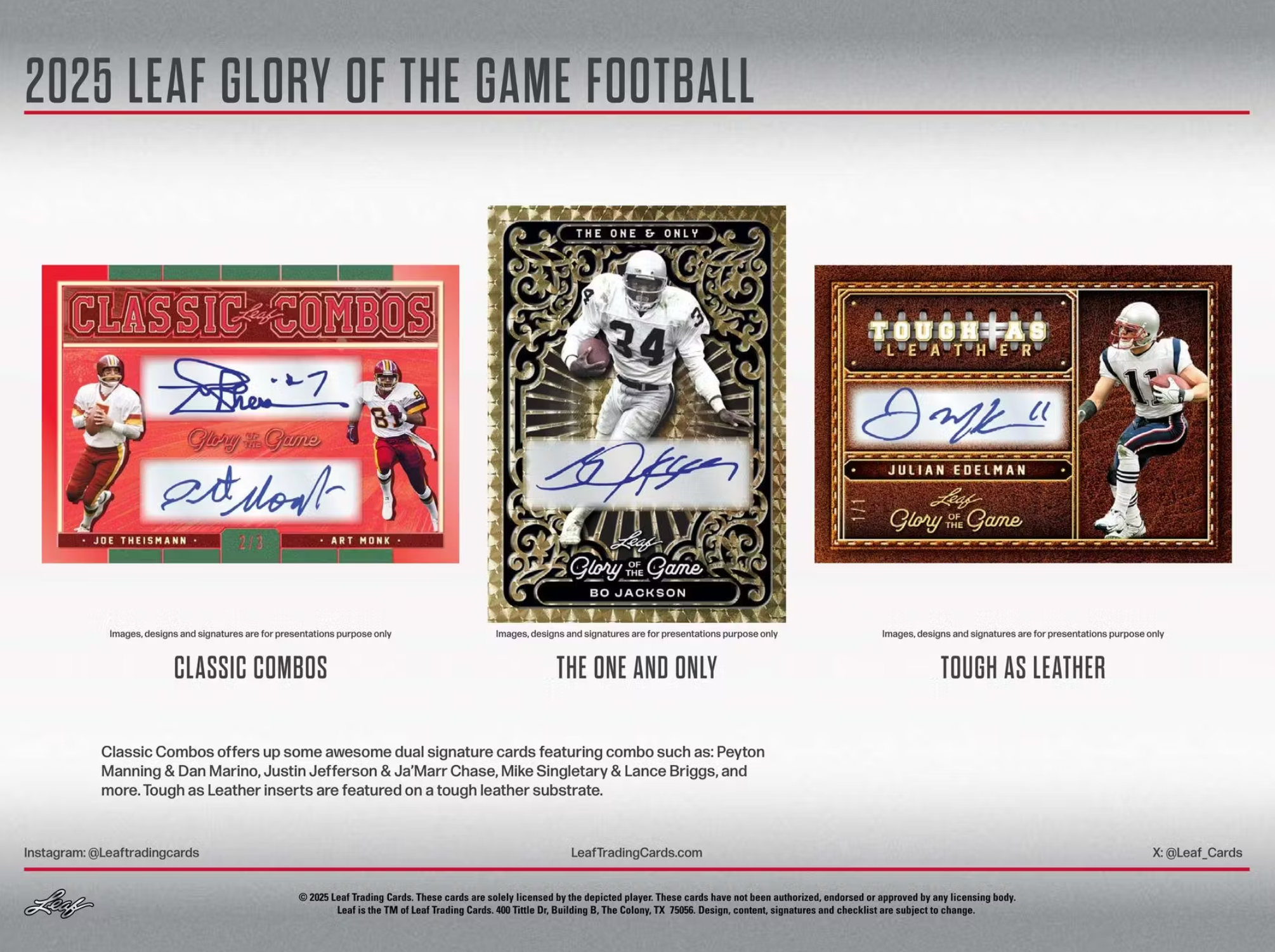 2025 Leaf Glory of the Game Football Hobby Box