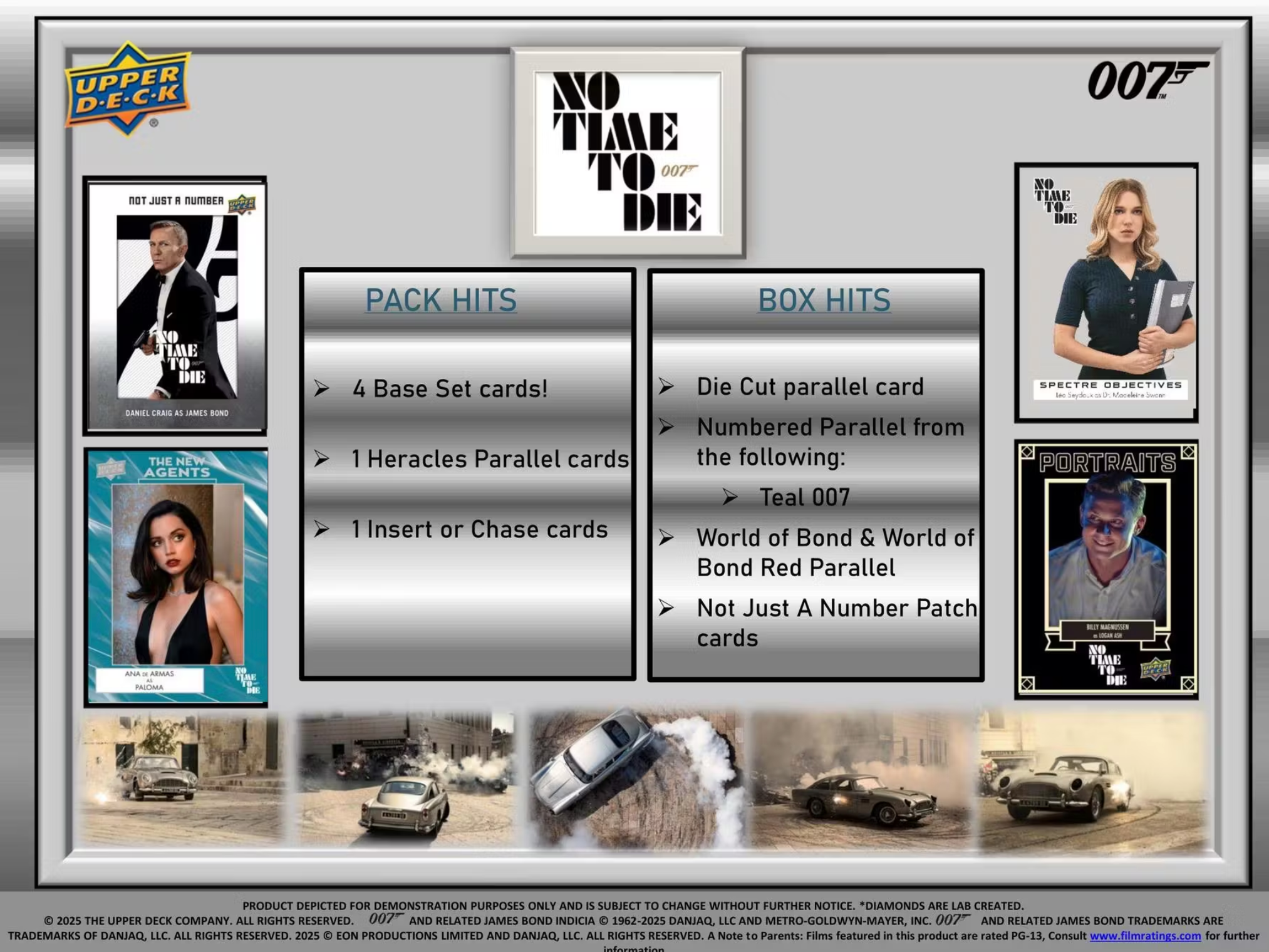 2025 Upper Deck James Bond No Time To Die Hobby Box