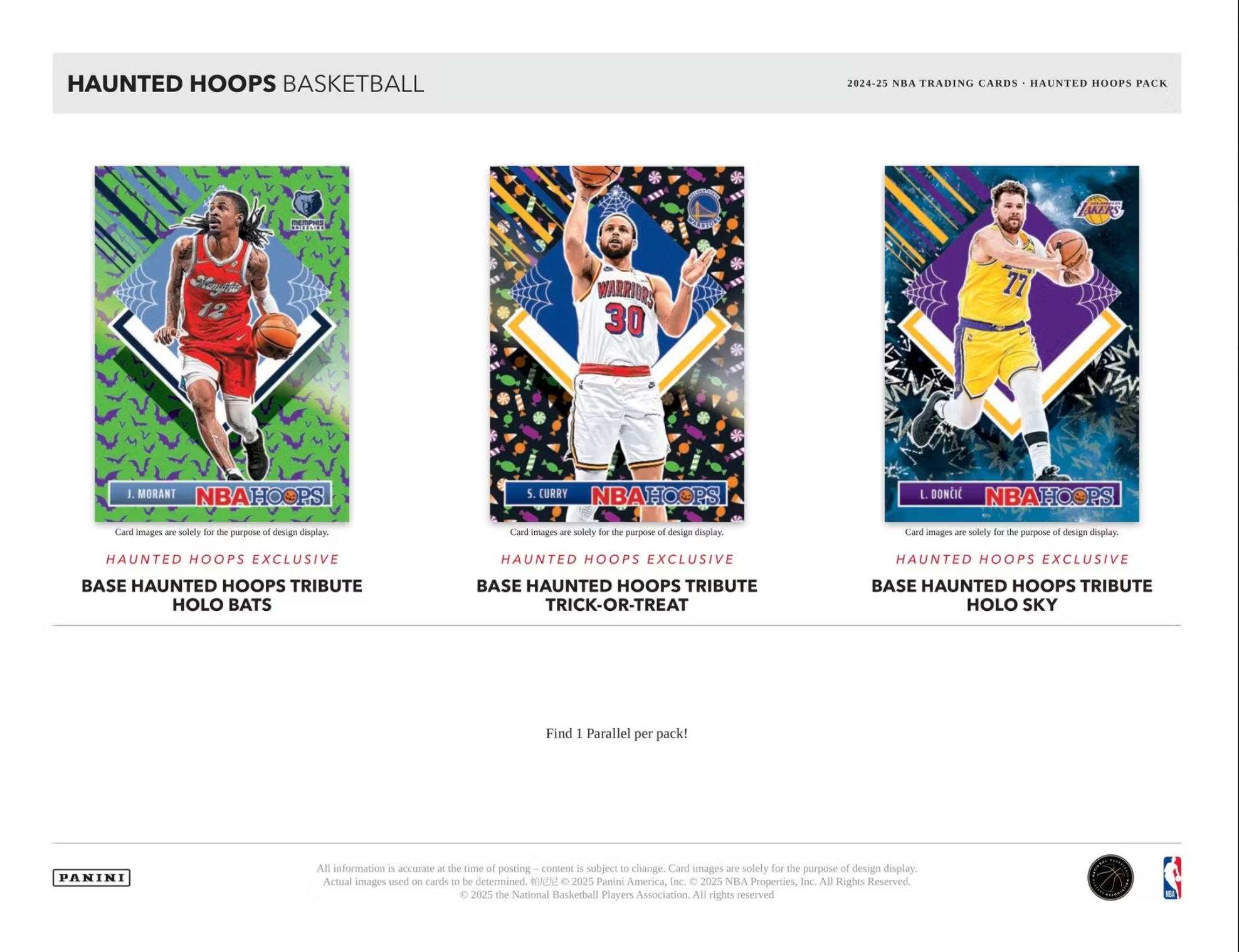 2024/25 Panini Haunted Hoops Halloween Basketball Retail Package