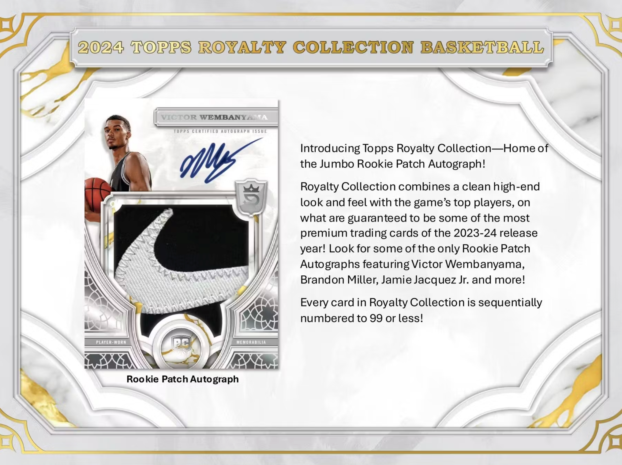 2023/24 Topps Royalty Collection Basketball Hobby Box