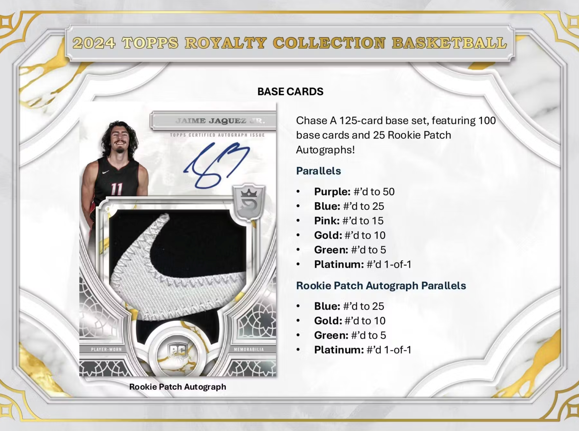 2023/24 Topps Royalty Collection Basketball Hobby Box