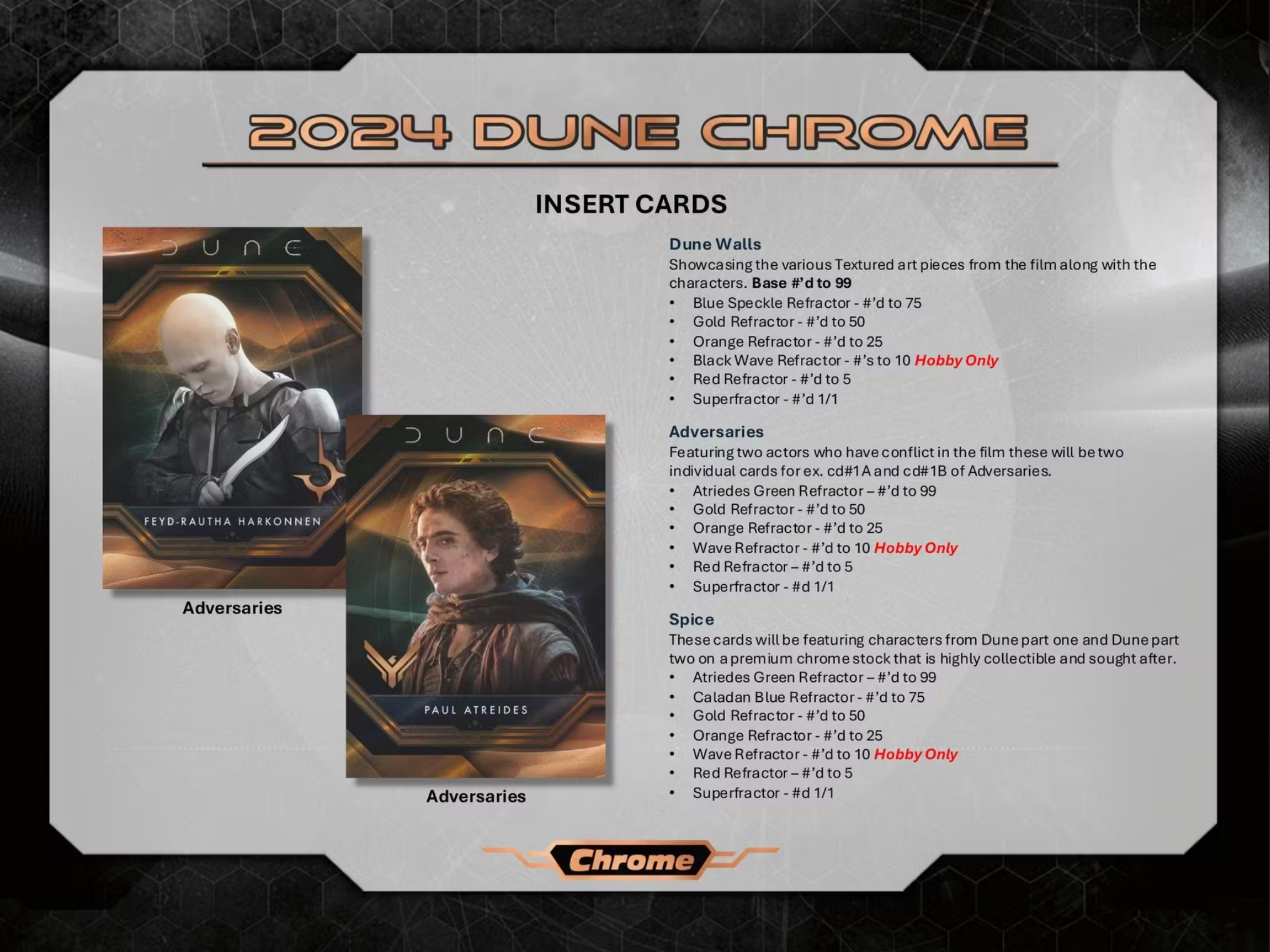 2024 Dune Chrome Hobby Box