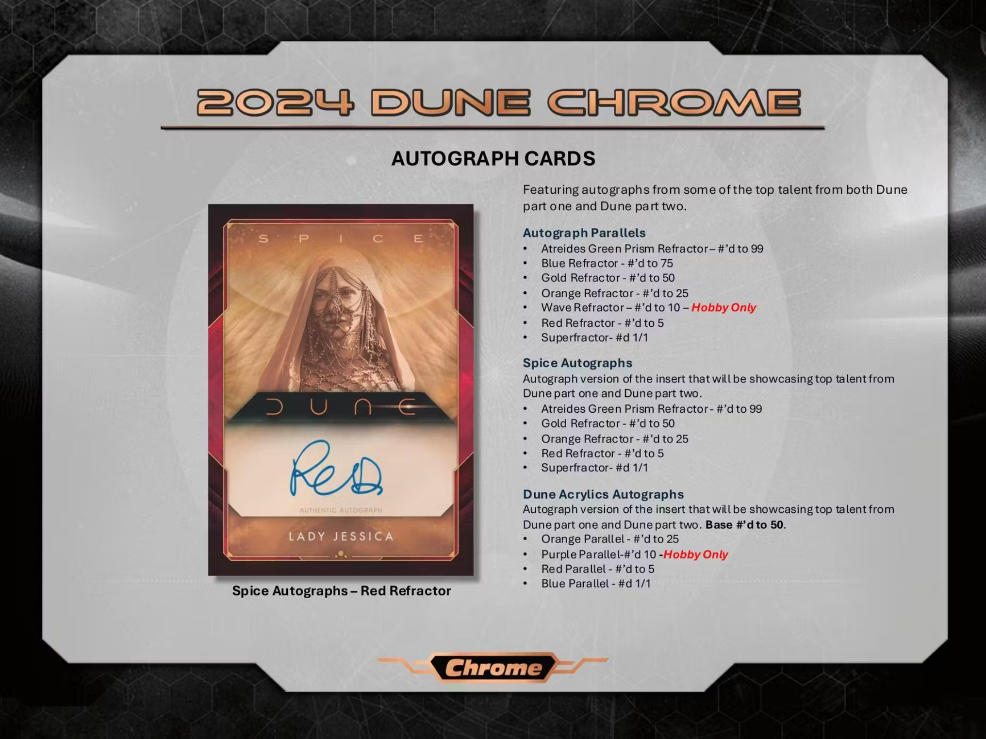 2024 Dune Chrome Hobby Box
