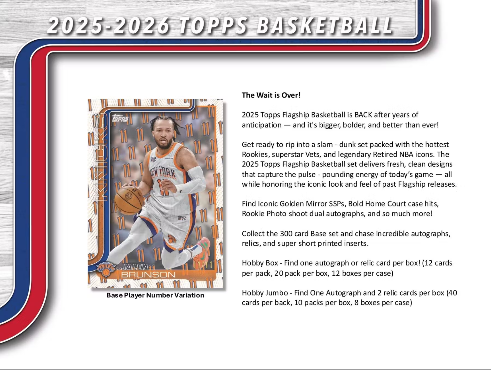 2025/26 Topps Basketball 7-Pack Blaster Box