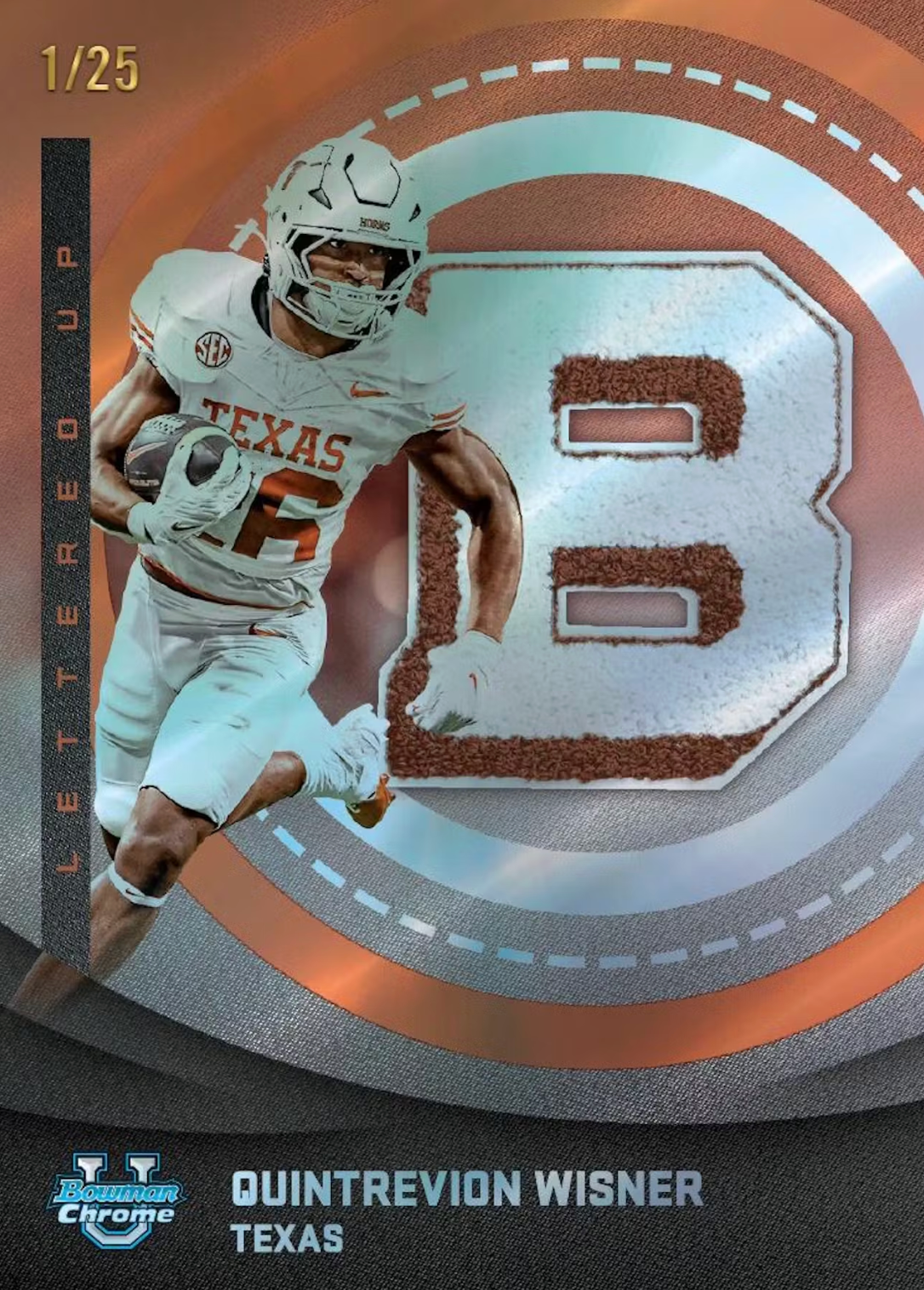 2025 Bowman University Chrome Football 7-Pack Blaster Box