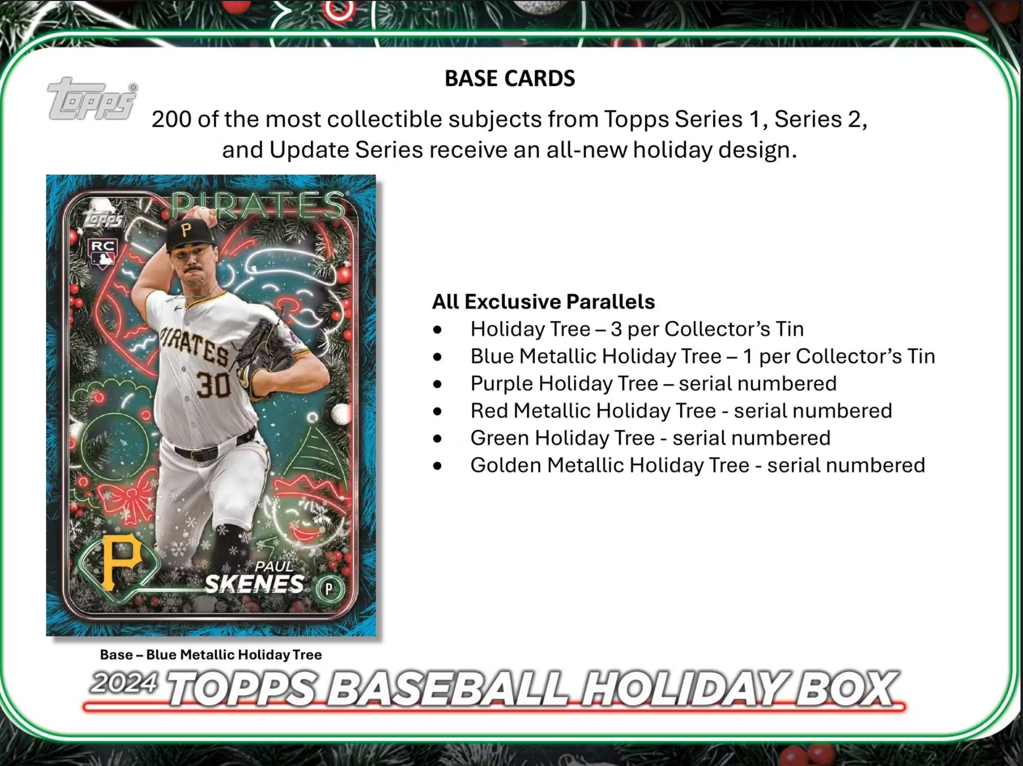 2024 Topps Holiday Baseball Tin