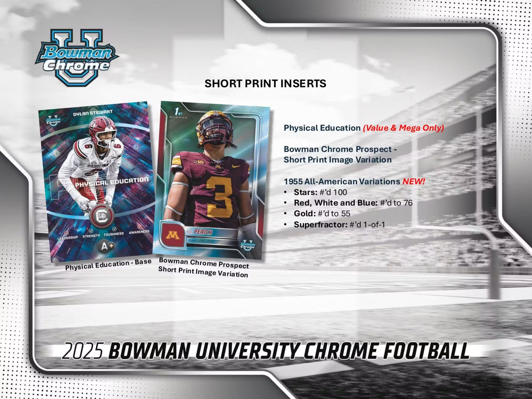 2025 Bowman University Chrome Football Mega Box