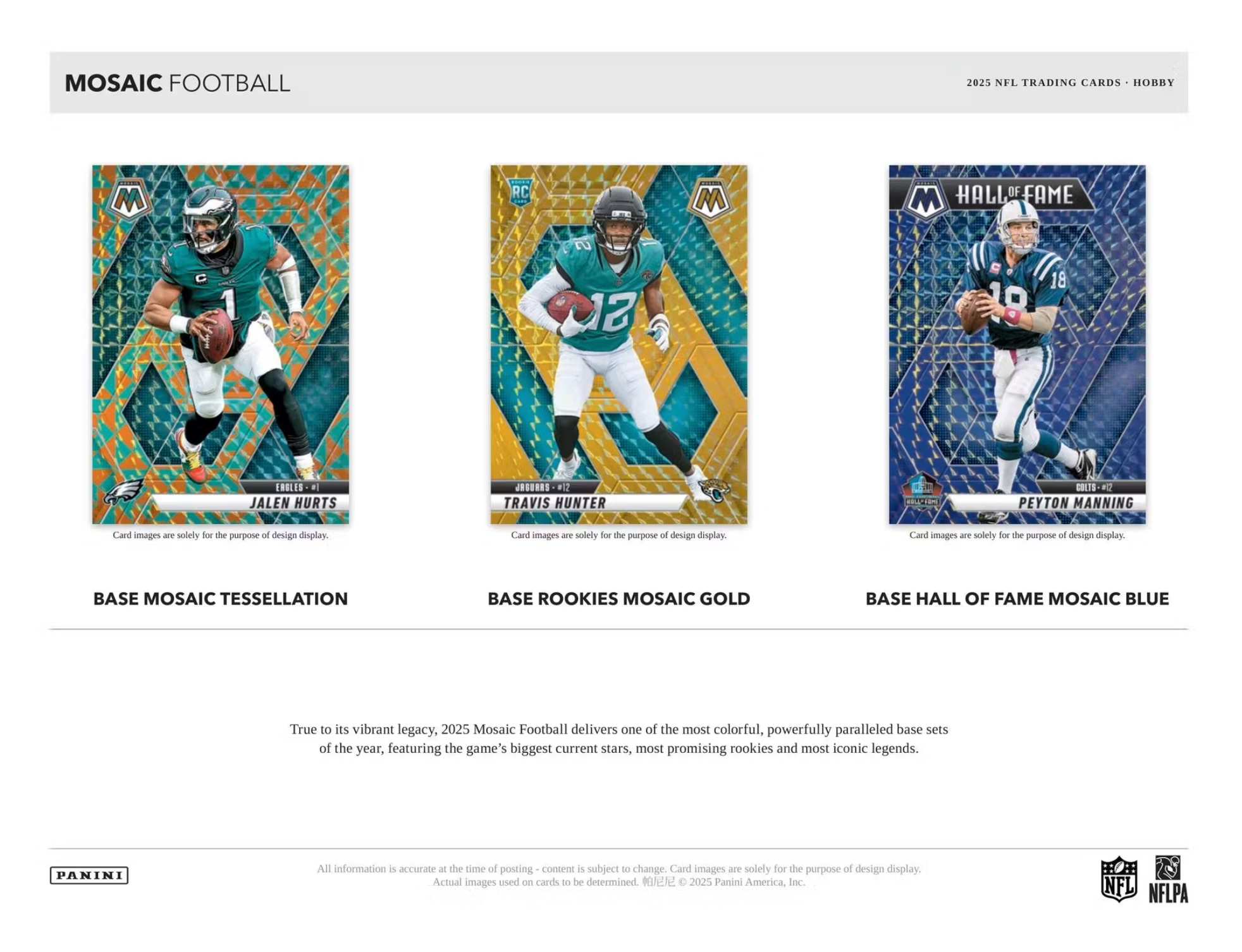 2025 Panini Mosaic Football Hobby Box