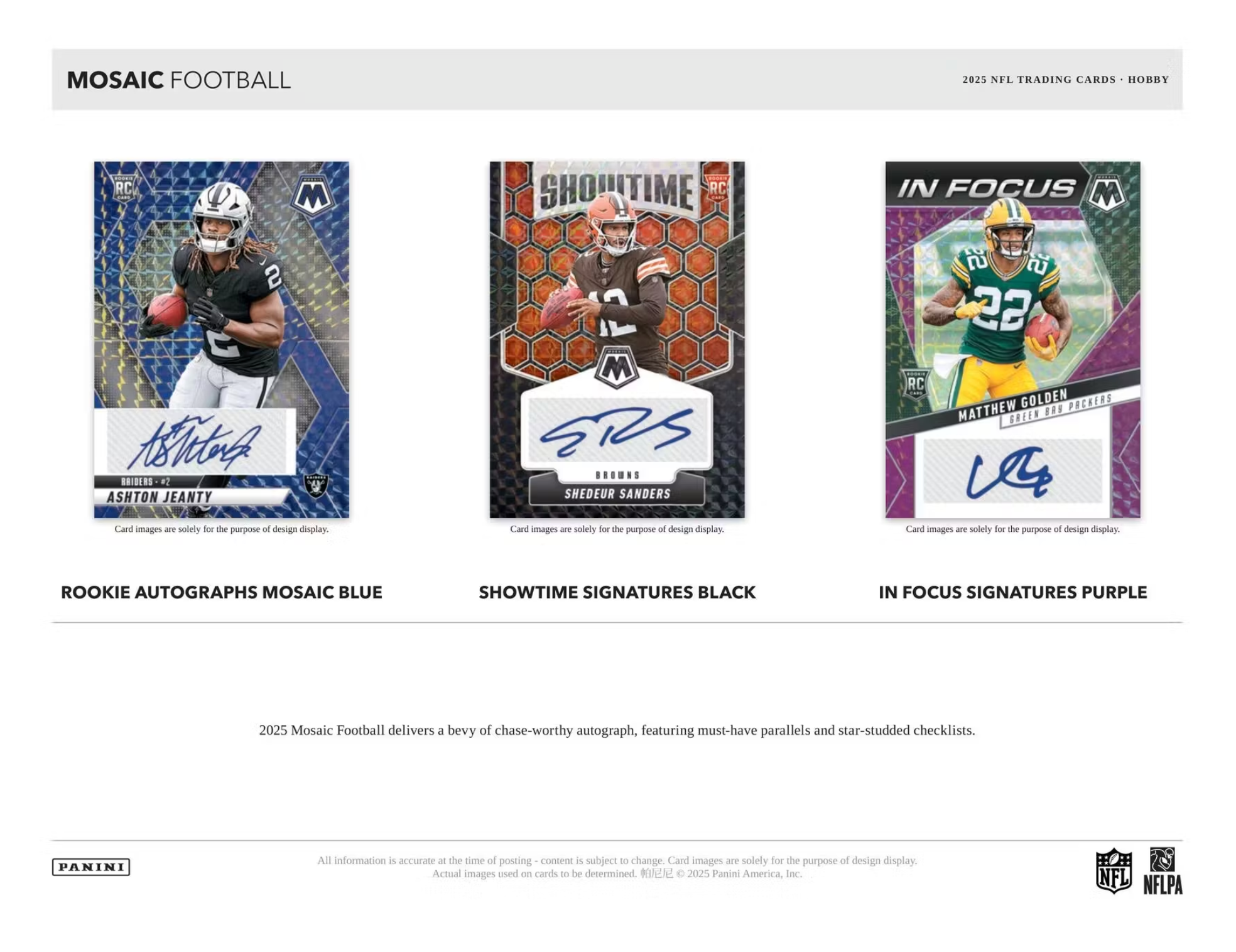 2025 Panini Mosaic Football Hobby Box