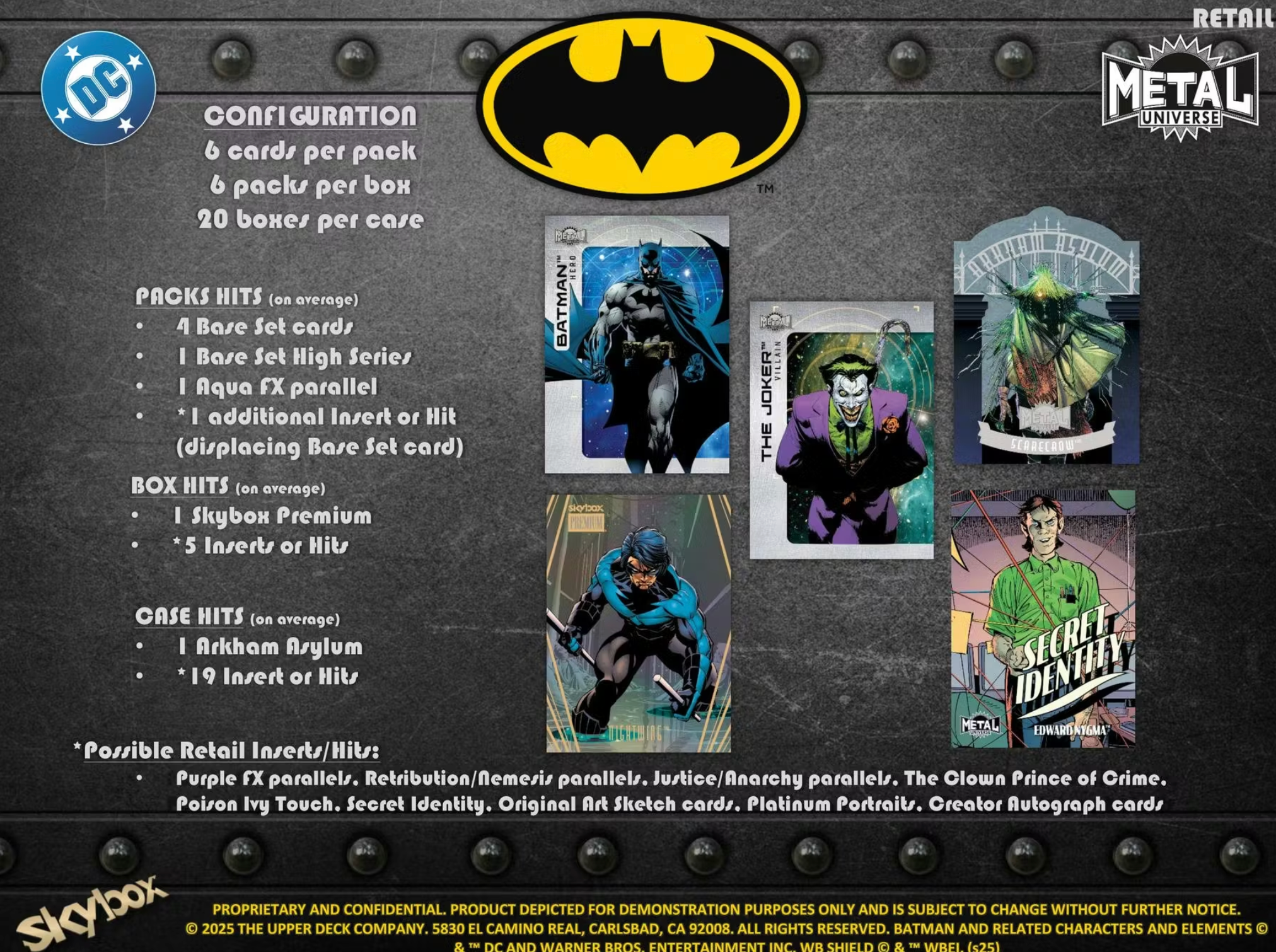 2025 Upper Deck Skybox Metal Universe Batman Blaster