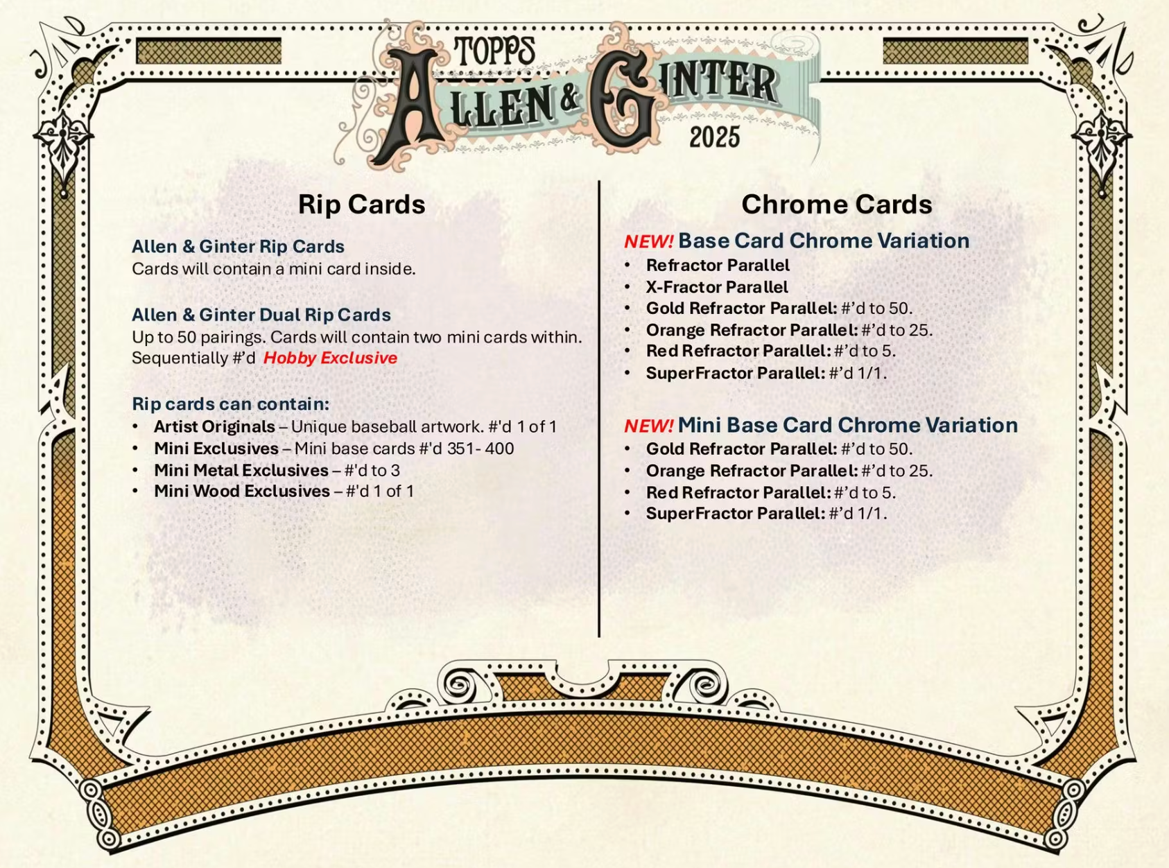 2025 Topps Allen & Ginter Baseball Hobby Box