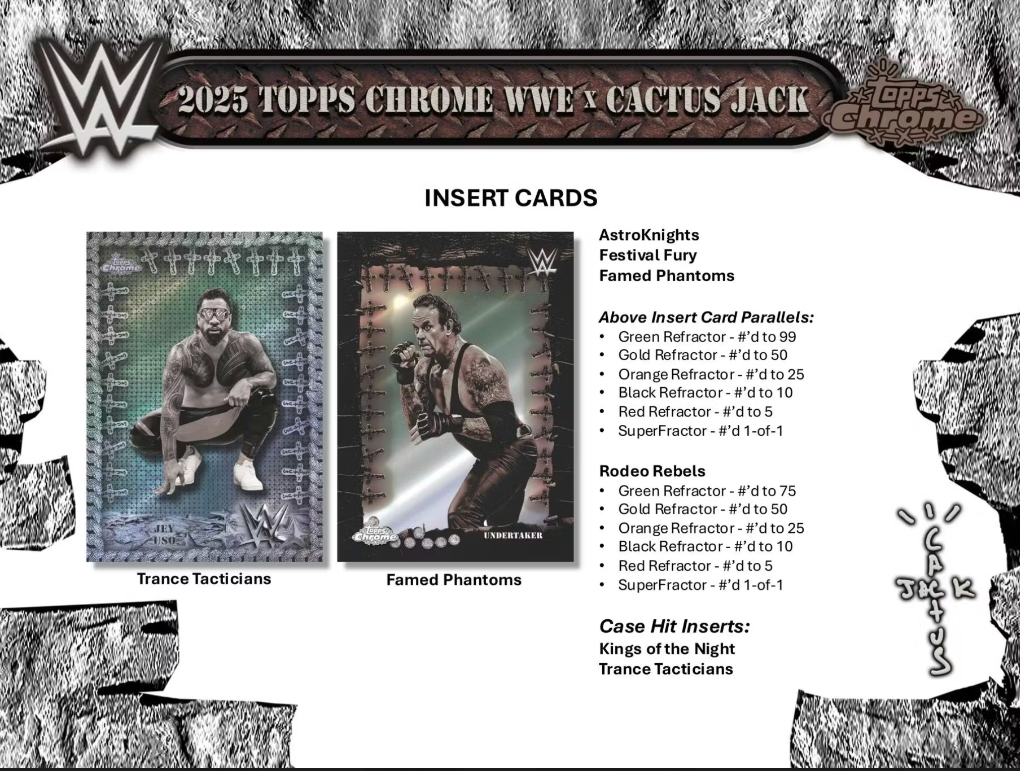 2025 Topps Chrome WWE x Cactus Jack Wrestling Hobby Box