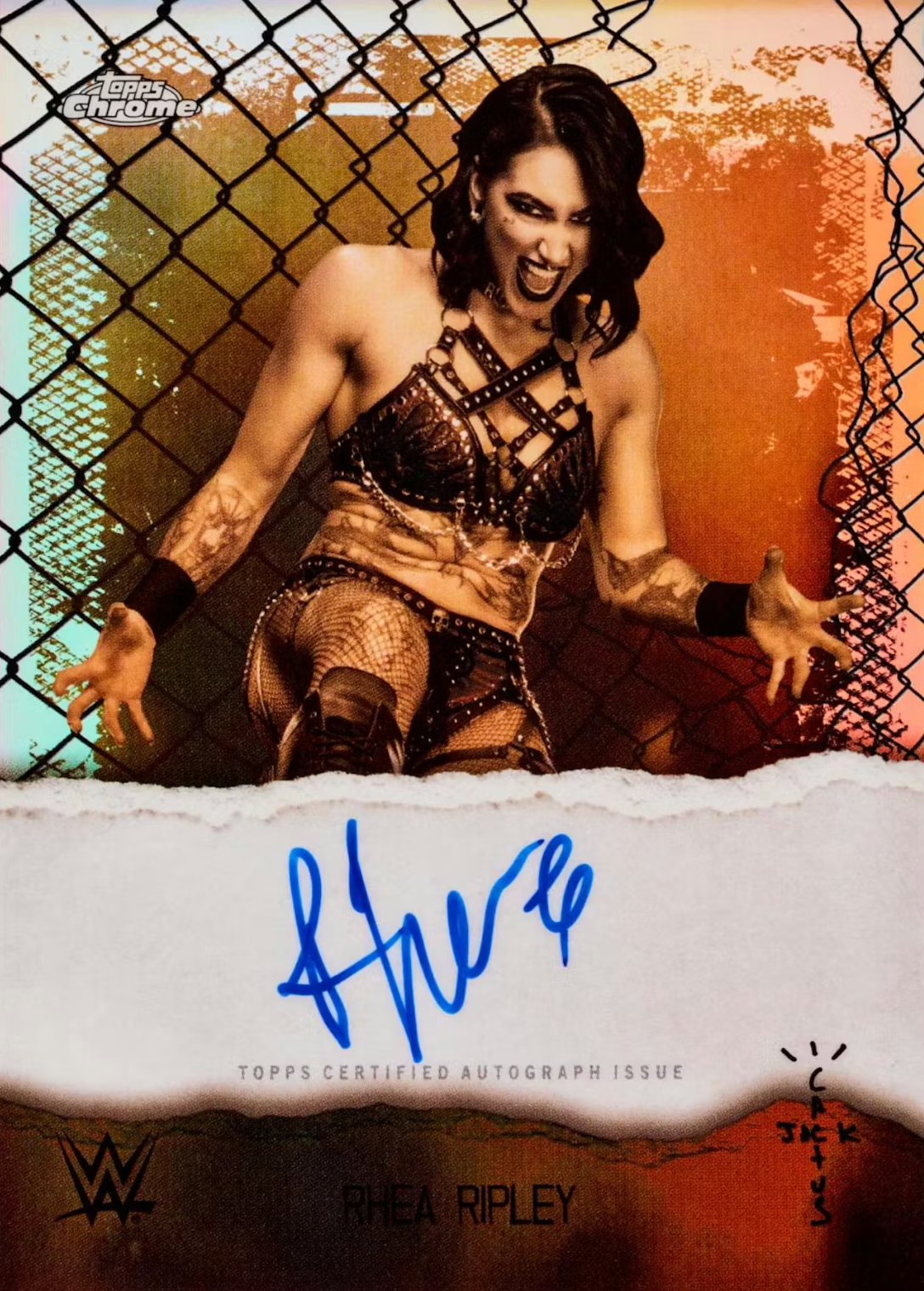 2025 Topps Chrome WWE x Cactus Jack Wrestling Hobby Box