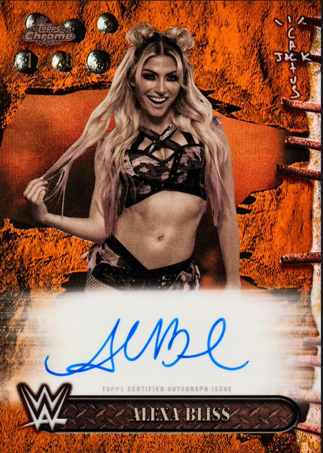 2025 Topps Chrome WWE x Cactus Jack Wrestling Hobby Box