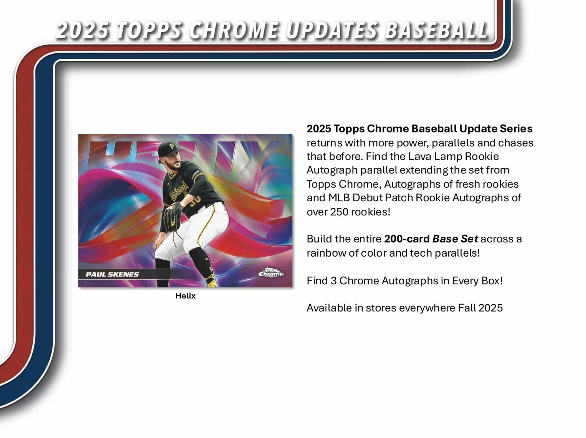 2025 Topps Chrome Update Series Baseball Hobby Jumbo Box