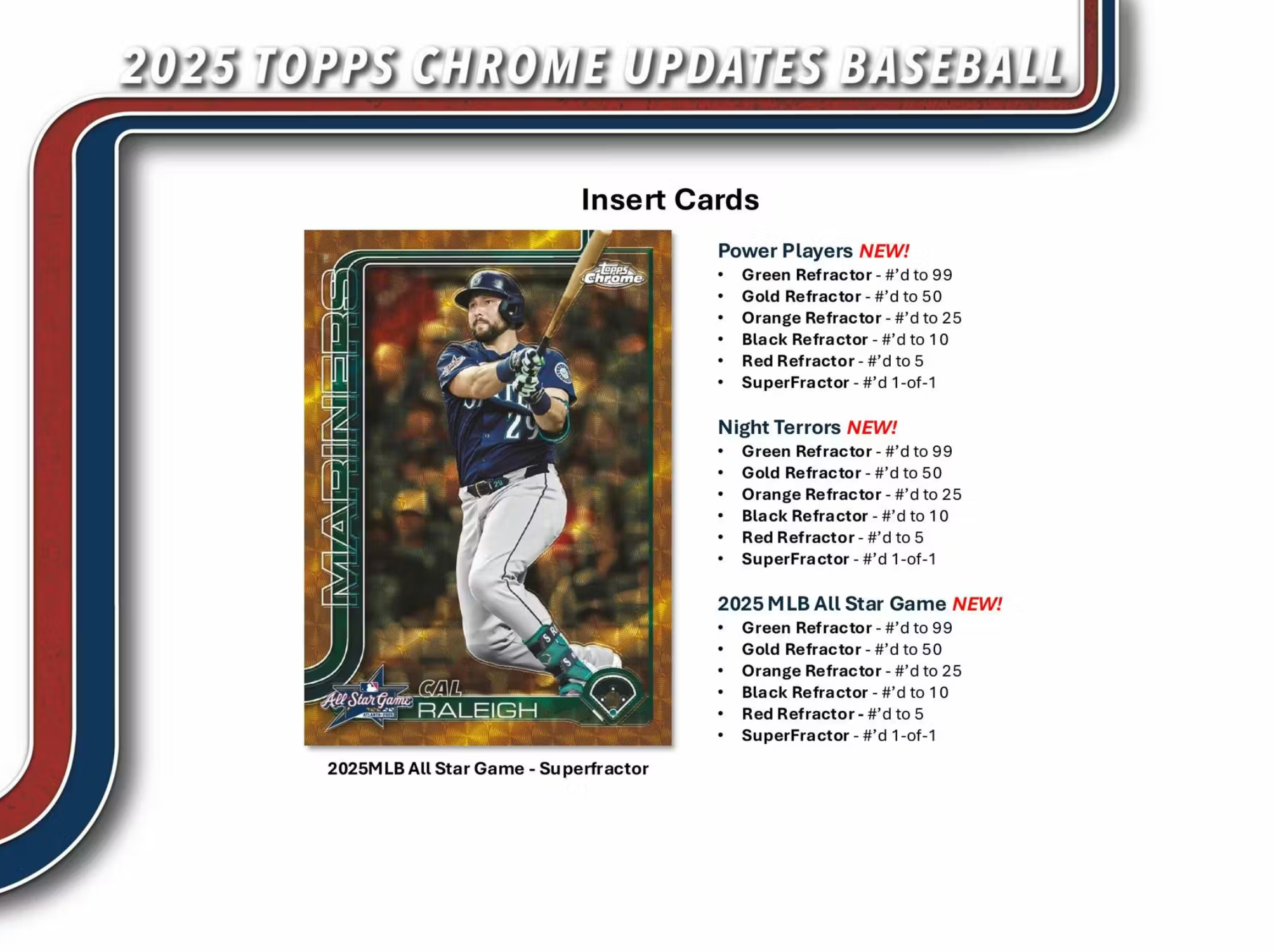 2025 Topps Chrome Update Series Baseball Hobby Jumbo Box