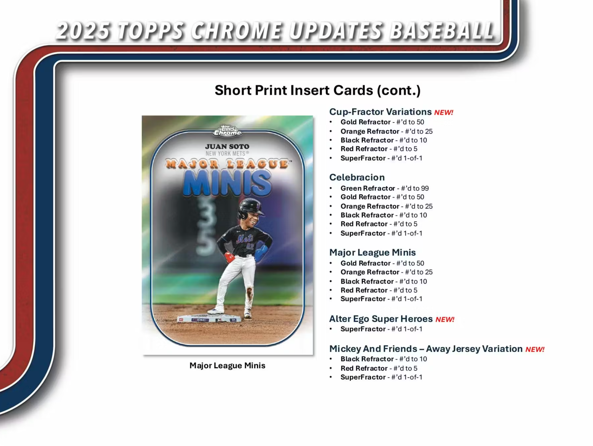 2025 Topps Chrome Update Series Baseball Hobby Jumbo Box