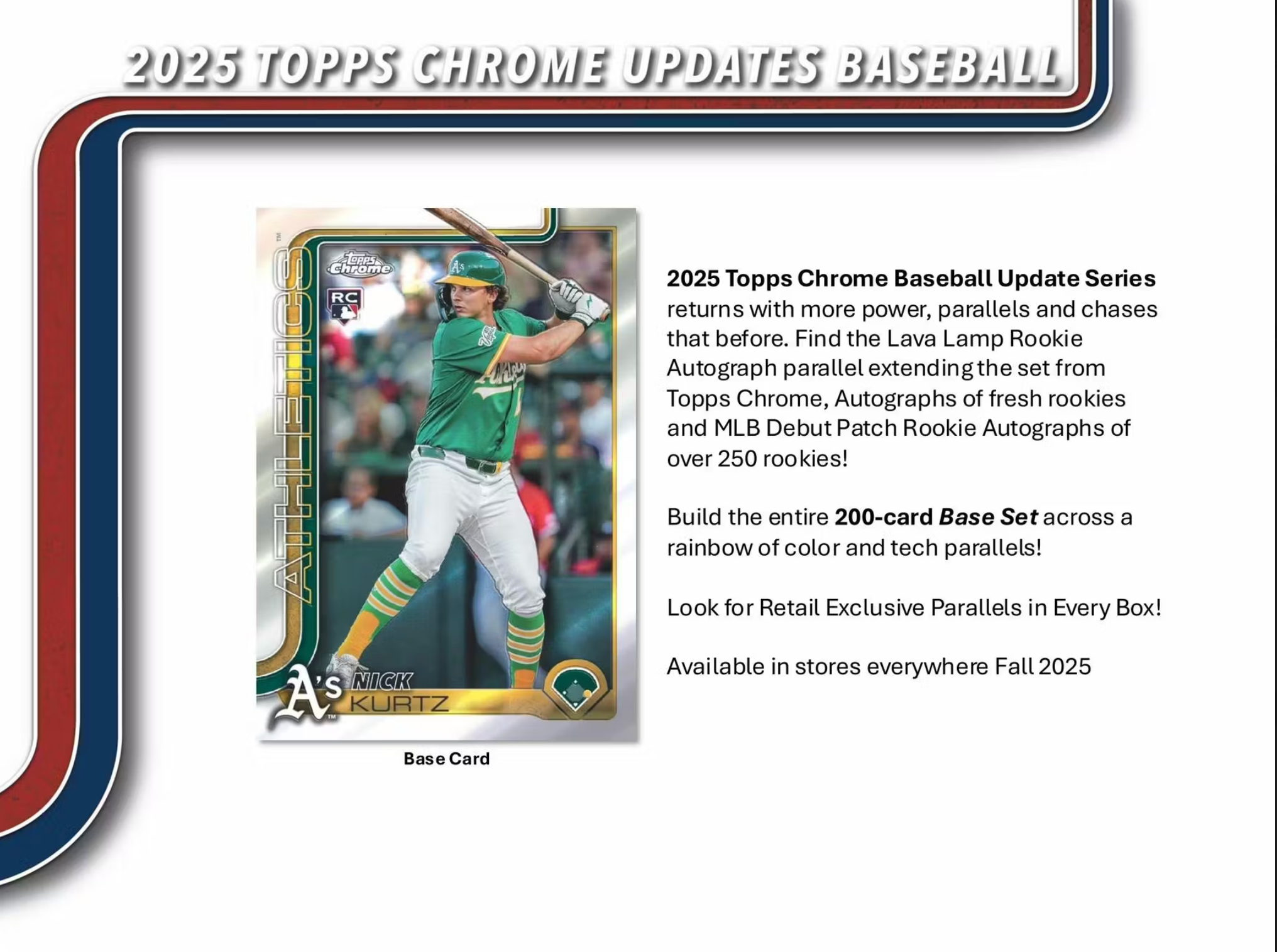 2025 Topps Chrome Update Series Baseball 7-Pack Blaster Box